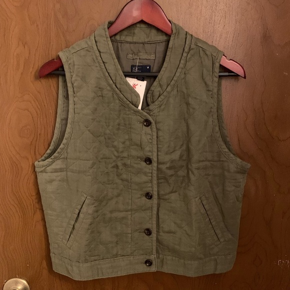 Vintage Y2K AEO Green Quilted Vest - Picture 2 of 7